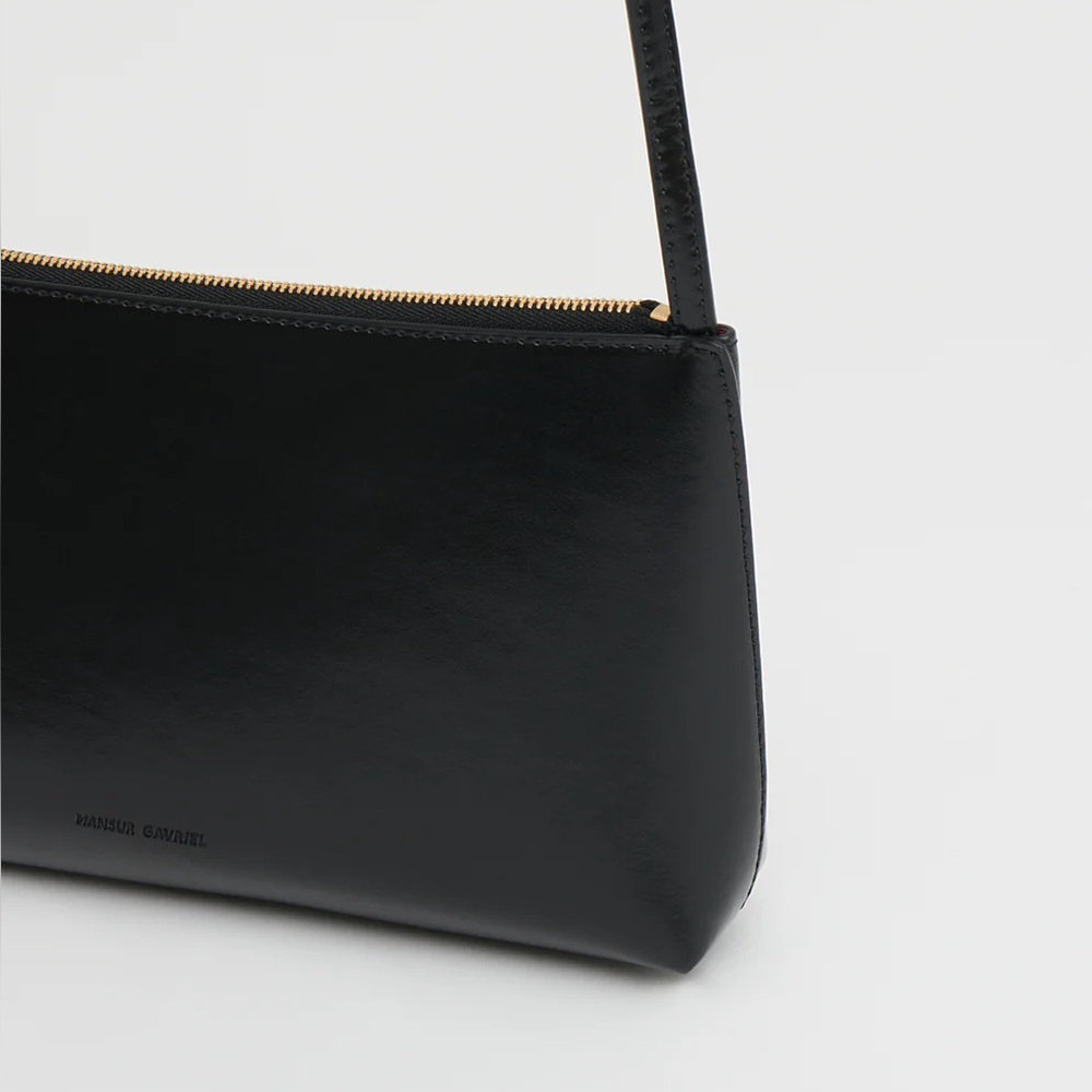 Mansur Gavriel Gaia Shoulder Bag in Black/Red - Picture 3 of 11
